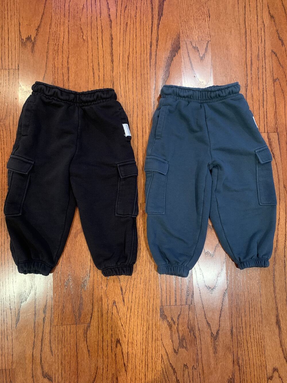 Zara Boys Sweat Pants Side Pocket Lot (2) | Blue Black | 2 years
